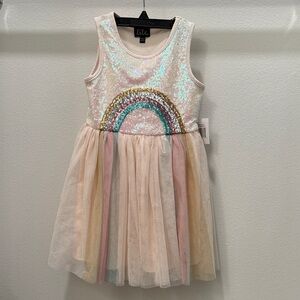 Girl’s Sequin Rainbow Dress